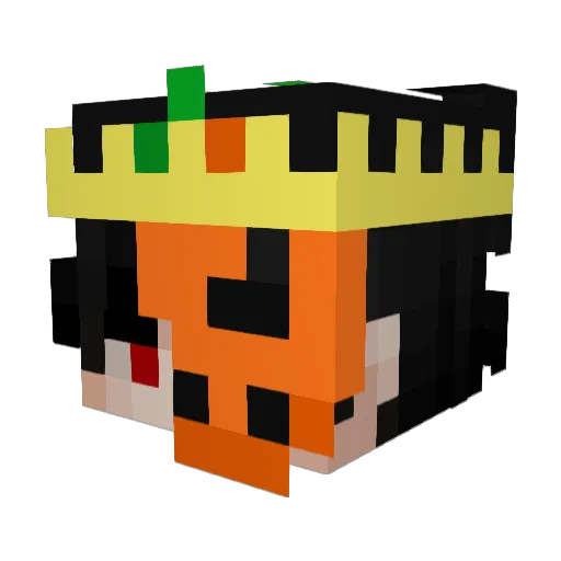 KisziKasza Minecraft avatar head, 3D render