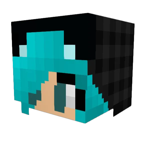 Kit4139 Minecraft avatar head, 3D render