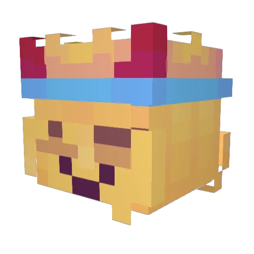 KitAesthetics Minecraft avatar head, 3D render