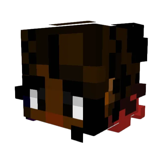 KitCat0131 Minecraft avatar head, 3D render
