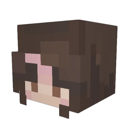 KitCatC Minecraft avatar head, 3D render