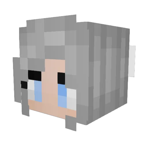 KitCatKitty123 Minecraft avatar head, 3D render