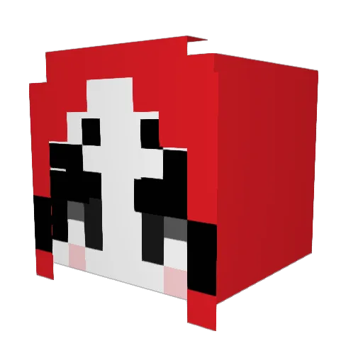 KitDaLit Minecraft avatar head, 3D render