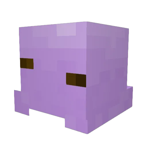 KitF7 Minecraft avatar head, 3D render