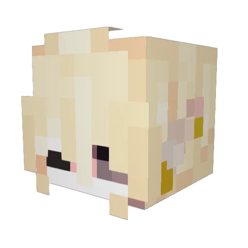 KitHerondale Minecraft avatar head, 3D render