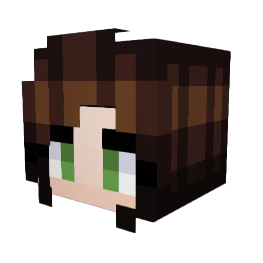 KitKat3582 Minecraft avatar head, 3D render