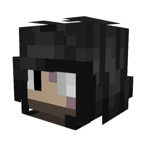 KitKat750 Minecraft avatar head, 3D render