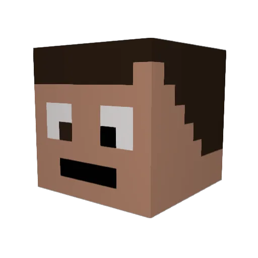 KitKat88 Minecraft avatar head, 3D render
