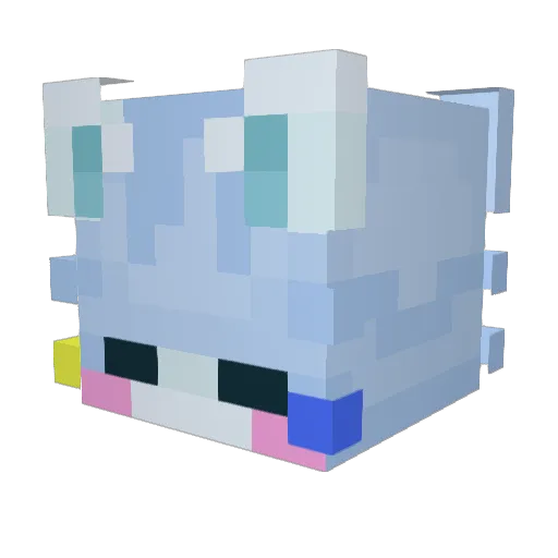 KitKatCat_ Minecraft avatar head, 3D render