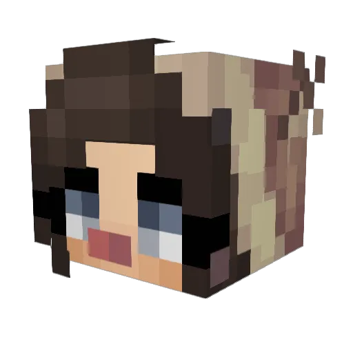 KitKatMC14 Minecraft avatar head, 3D render