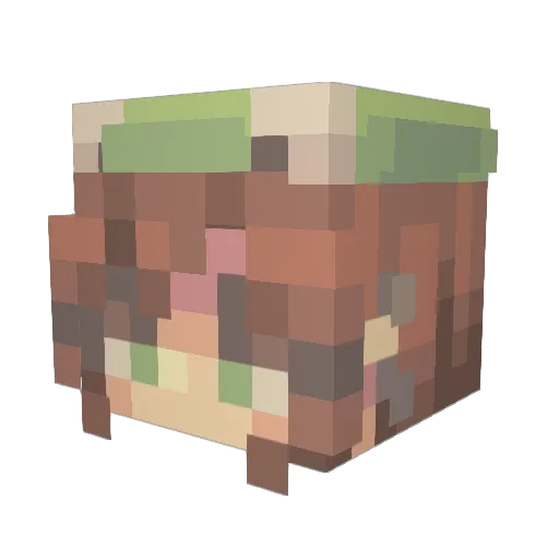 KitKatMae Minecraft avatar head, 3D render