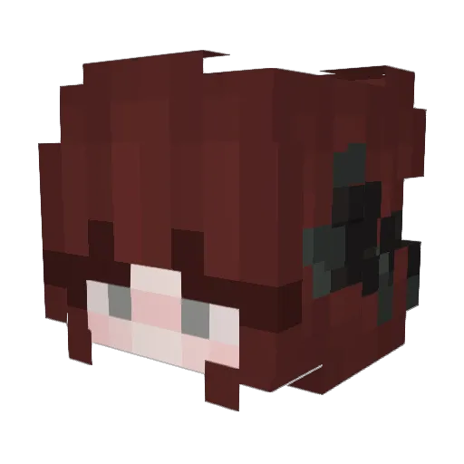 KitKat_108 Minecraft avatar head, 3D render
