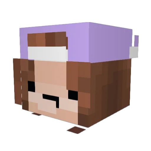KitKat_Katie_ Minecraft avatar head, 3D render