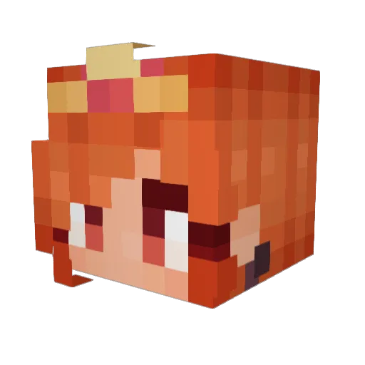 KitKatluver Minecraft avatar head, 3D render