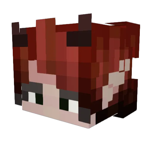 KitKatmow999 Minecraft avatar head, 3D render