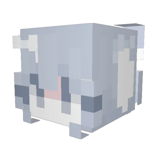 KitaMC_136 Minecraft avatar head, 3D render