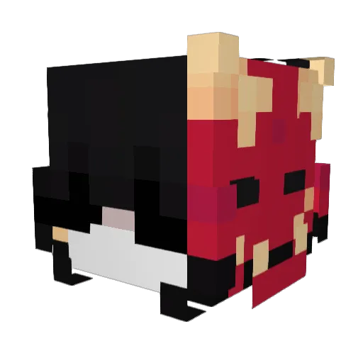 KitakuZ Minecraft avatar head, 3D render