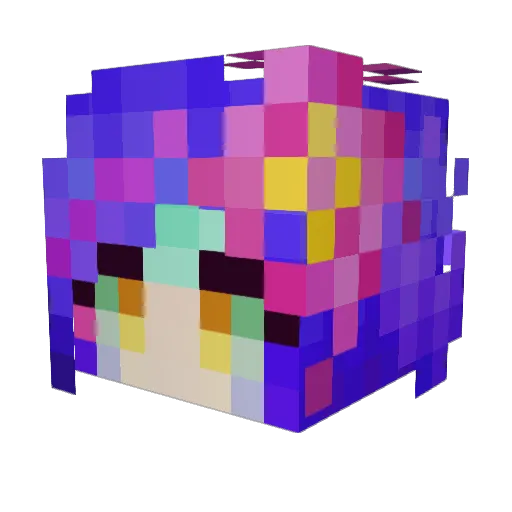 KitanKo Minecraft avatar head, 3D render