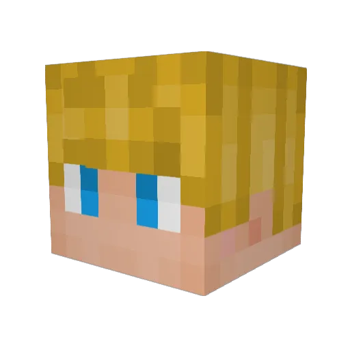 KitchenNightmare Minecraft avatar head, 3D render