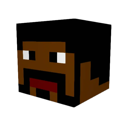 Kitchens Minecraft avatar head, 3D render