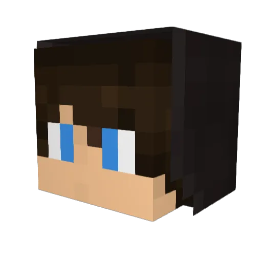 KiteOG Minecraft avatar head, 3D render