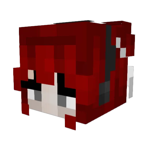 Kite_suka Minecraft avatar head, 3D render