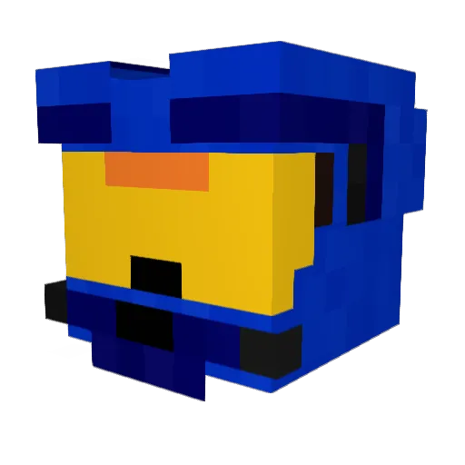 Kiteria90 Minecraft avatar head, 3D render