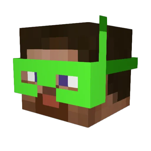 KithD00ver Minecraft avatar head, 3D render