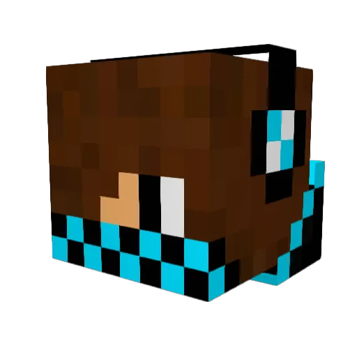 KithKan Minecraft avatar head, 3D render