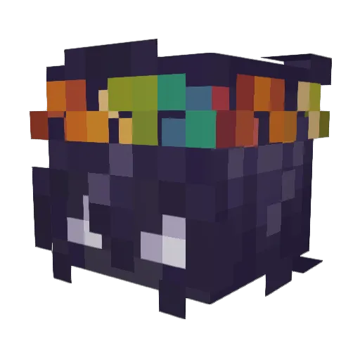 Kithechu Minecraft avatar head, 3D render