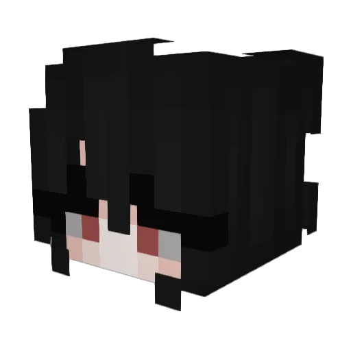 Kithery Minecraft avatar head, 3D render