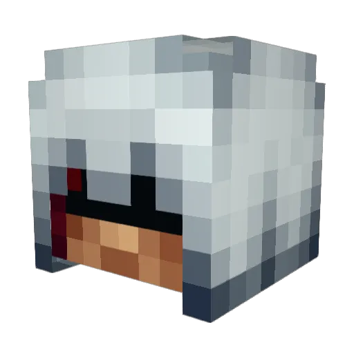 KitingBeast Minecraft avatar head, 3D render