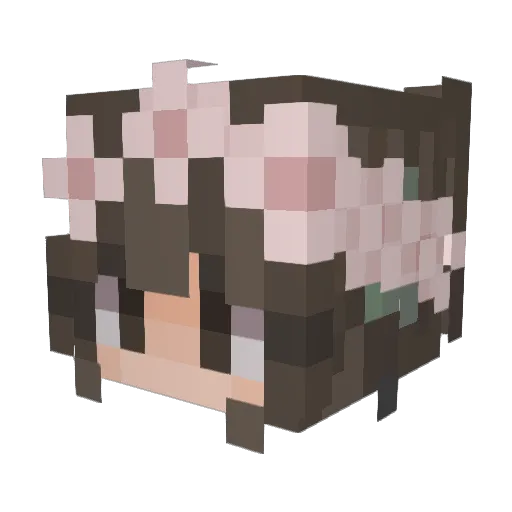 Kitkat2421 Minecraft avatar head, 3D render