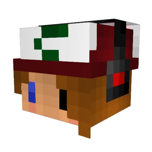 Kitkat_Bunny Minecraft avatar head, 3D render