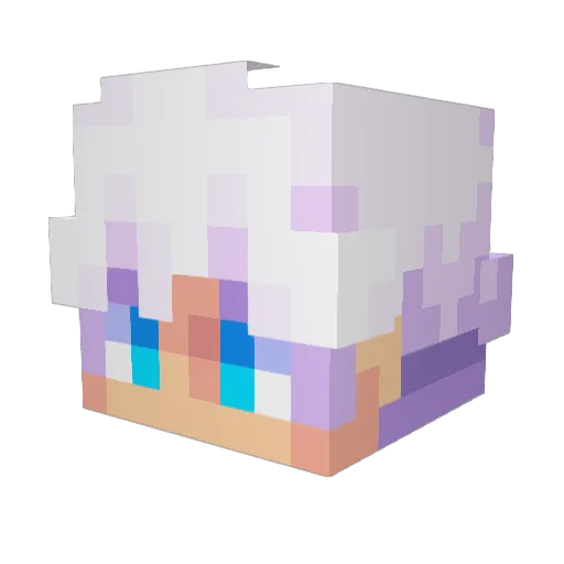 Kitkatmaster5 Minecraft avatar head, 3D render