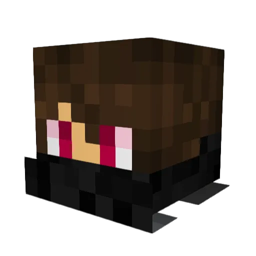 Kitkit111830 Minecraft avatar head, 3D render