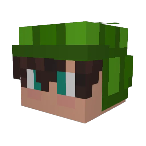 Kito115 Minecraft avatar head, 3D render