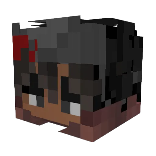 Kito8019 Minecraft avatar head, 3D render