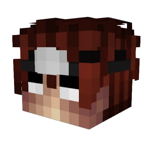 KitoXVI Minecraft avatar head, 3D render
