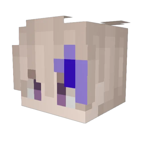 Kito_Stick Minecraft avatar head, 3D render