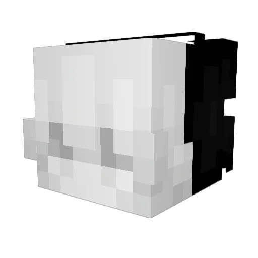 Kitobanane4 Minecraft avatar head, 3D render