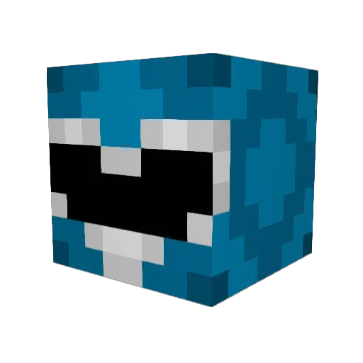 Kitope20 Minecraft avatar head, 3D render