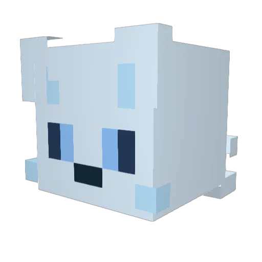 KitoshiPaws Minecraft avatar head, 3D render