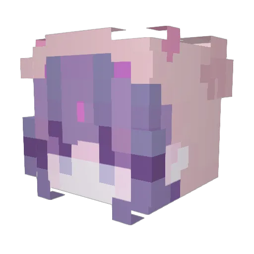 Kitoslav Minecraft avatar head, 3D render