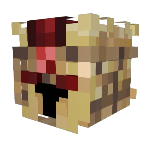 Kitovskyy Minecraft avatar head, 3D render