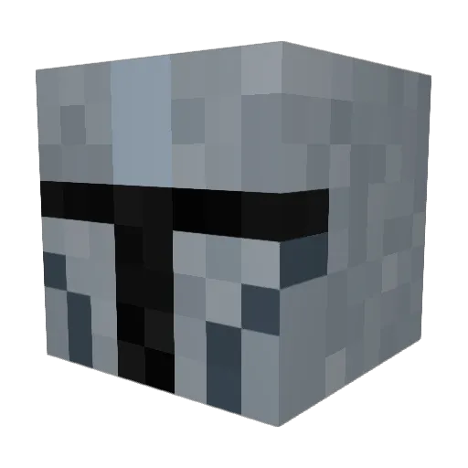 Kitsune50 Minecraft avatar head, 3D render