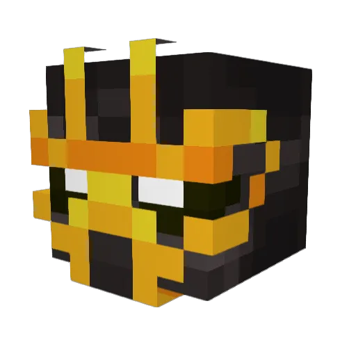 KitsuneKiyoshi Minecraft avatar head, 3D render