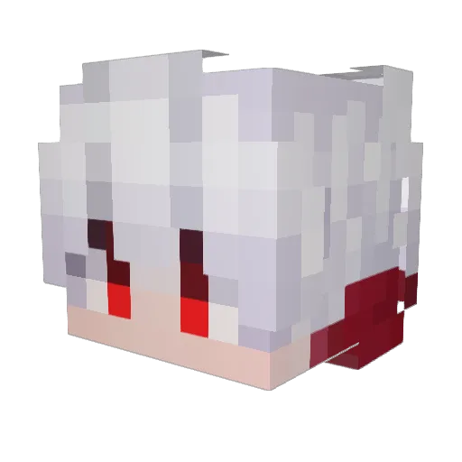KitsuneX4 Minecraft avatar head, 3D render