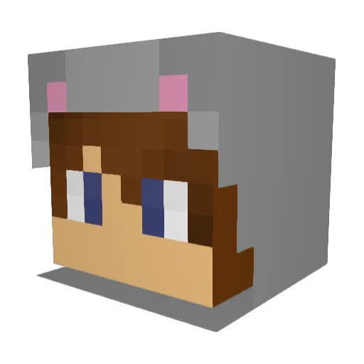 Kitsune_Legend Minecraft avatar head, 3D render
