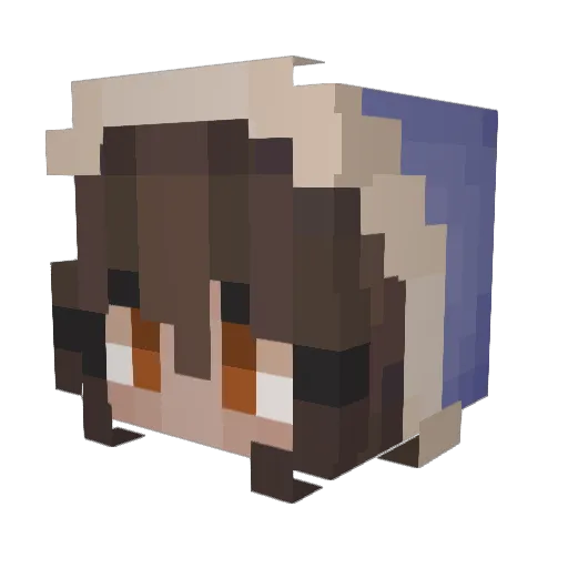 KittKatt2 Minecraft avatar head, 3D render